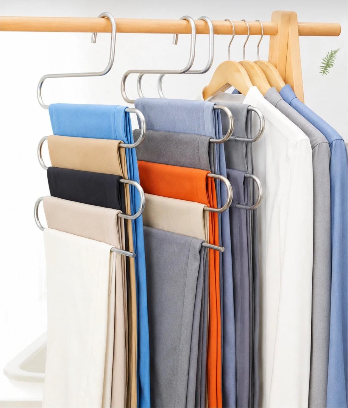 Statika Home 1 Adet Pantolon Askılığı Krom 5 Katlı , Şal Askılığı , Fular Askılığı , Eşarp Askılığı
