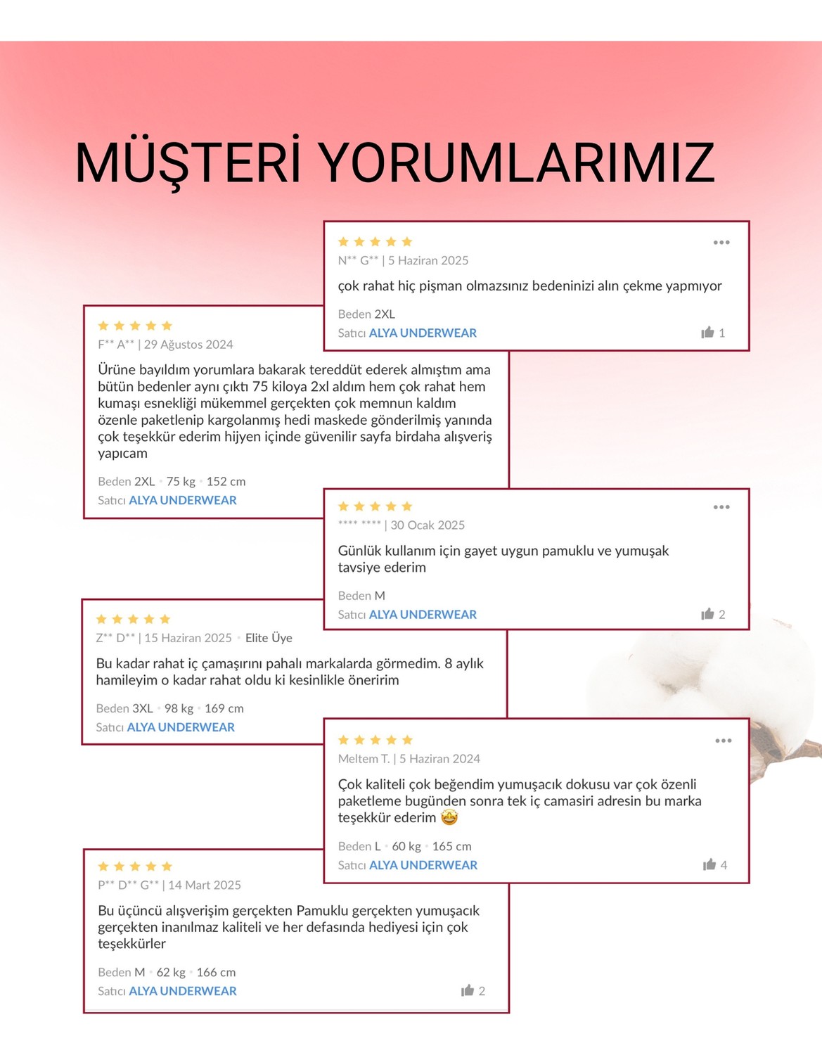Alya Underwear Pamuklu Kadın Külot Slip Empirme Baskılı Yüksek Bel Iç Çamaşırı - 5'li Paket, S görsel 5