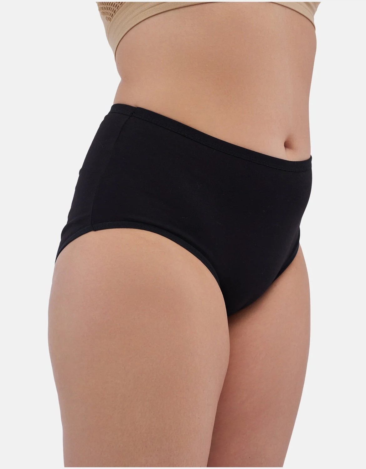 Alya Underwear Kadın Battal Külot 5'li Paket - 2 Adet Siyah, 1 Adet Beyaz, 2 Adet Ten (5XL, 6XL, 7XL) görsel 2