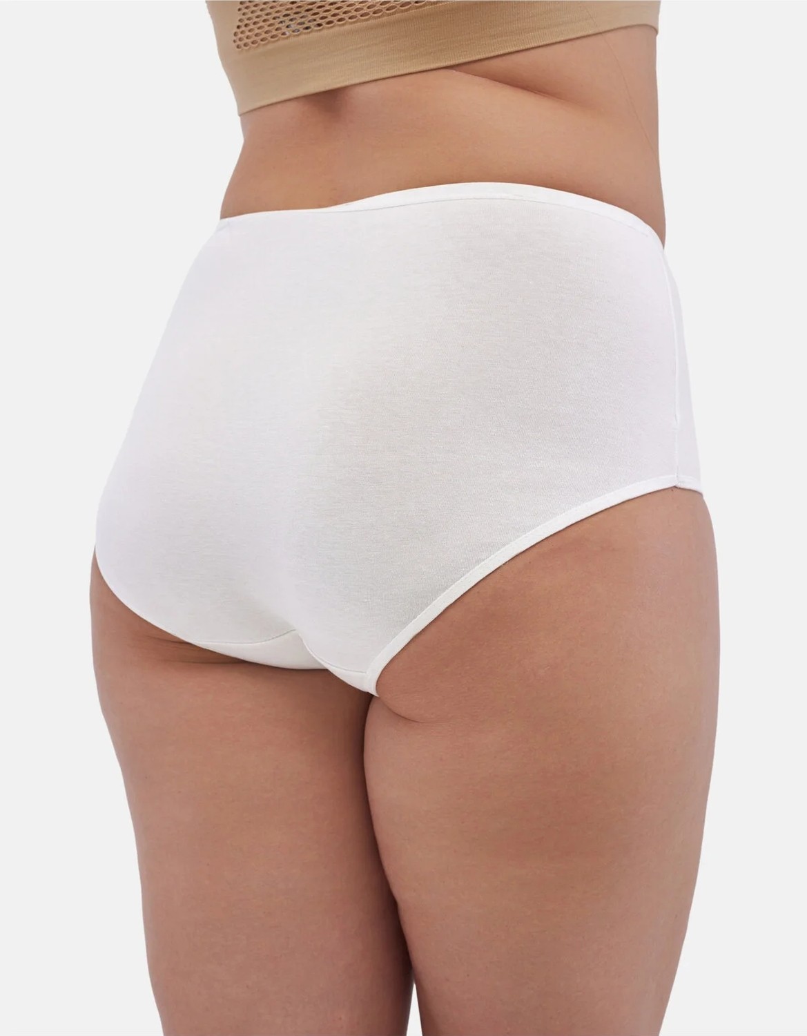 Alya Underwear Kadın Battal Külot 5'li Paket - 2 Adet Siyah, 1 Adet Beyaz, 2 Adet Ten (5XL, 6XL, 7XL) görsel 3