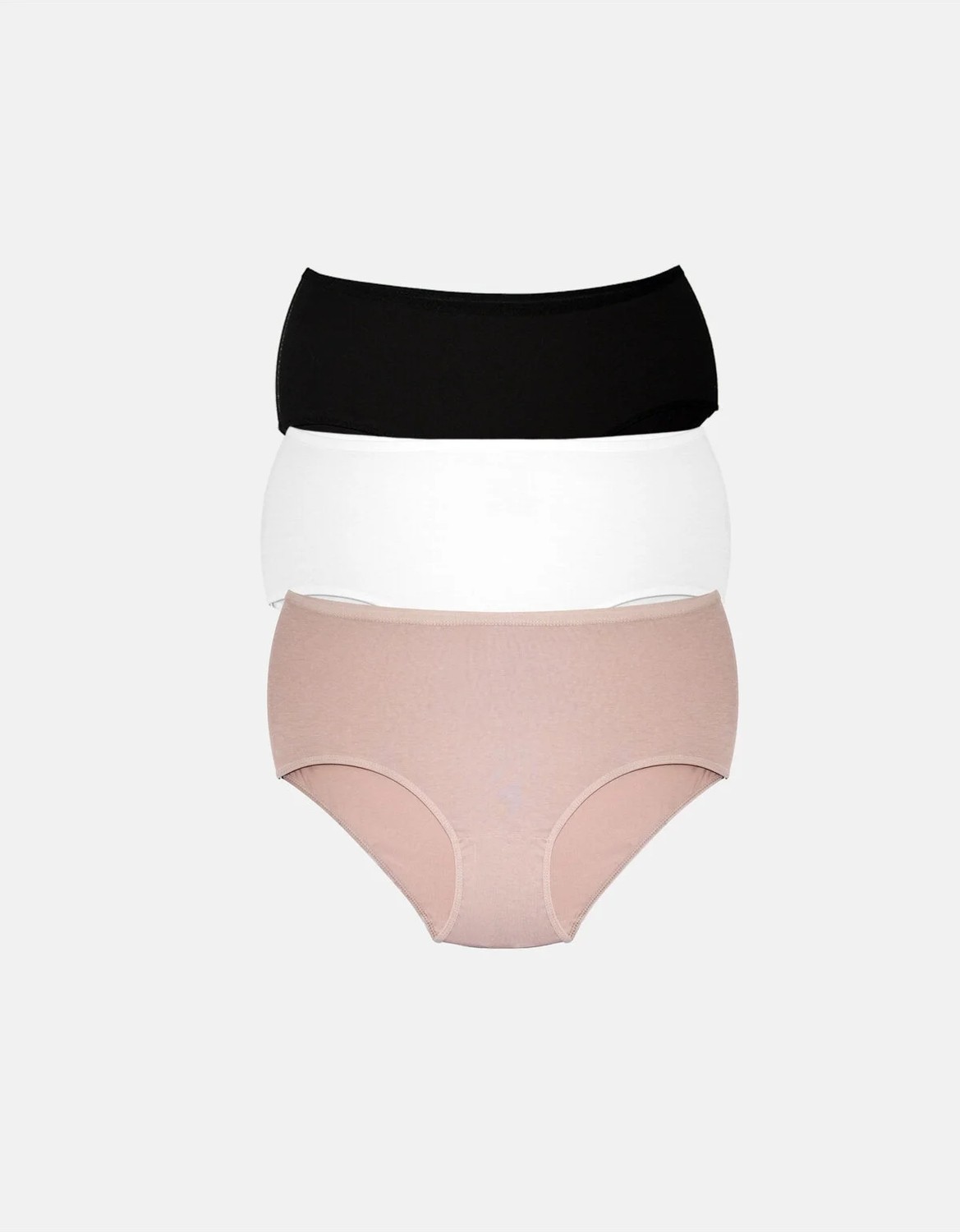 Alya Underwear Kadın Battal Külot 5'li Paket - 2 Adet Siyah, 1 Adet Beyaz, 2 Adet Ten (5XL, 6XL, 7XL) görsel 6