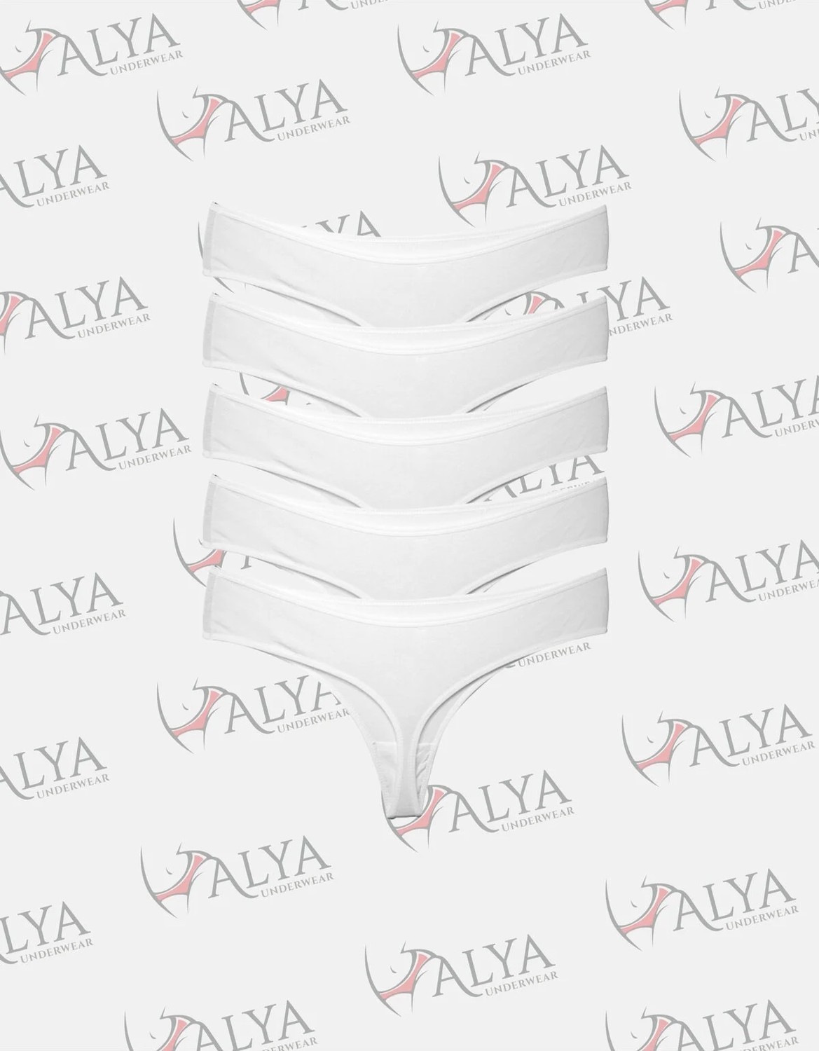Alya Underwear Kadın Bato Tanga Pamuklu Külot, Büyük Beden, 5' Li Paket, Pudra, Mavi, Pembe, A.yeşil, Laci. görsel 6
