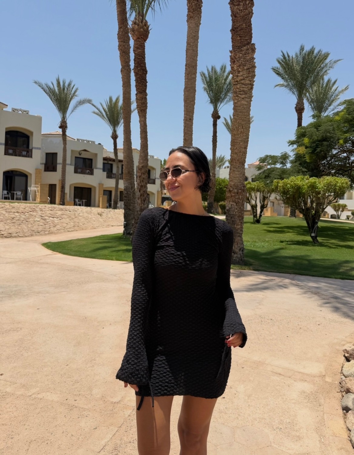Elias Studios Kadın Batik Desenli Beachwear Kimono Bluz Bağlamalı Pareo Etek Takım 36-38-40