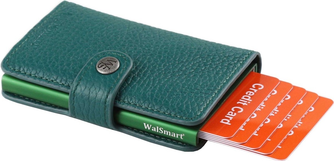 Walsmart Mini Flotur Akıllı Mekanizmalı Deri Cüzdan