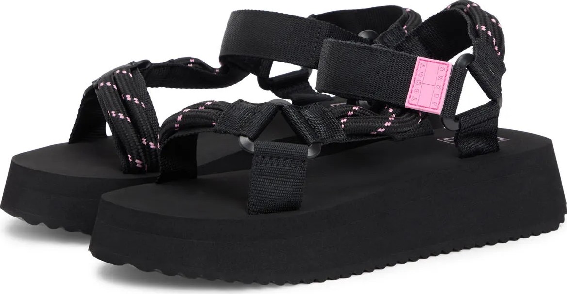 Tommy Hilfiger Siyah Kadın Sandalet EN0EN02970BDS görsel 2