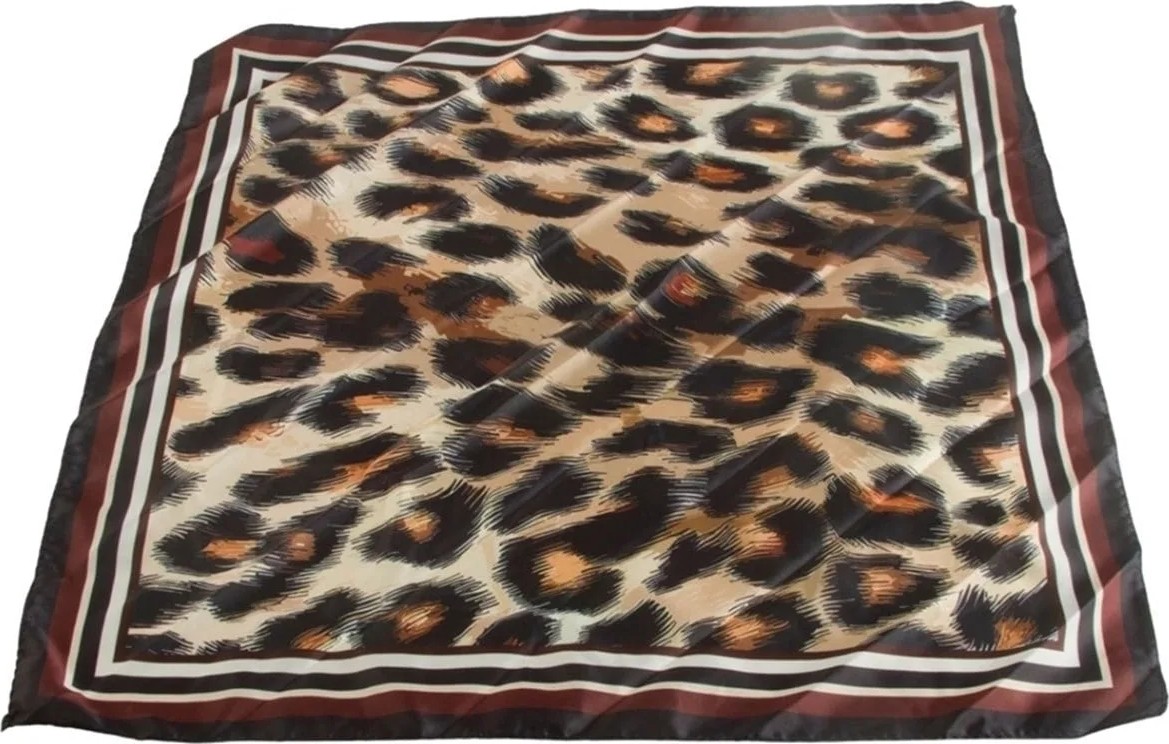 Elektronikçim Leopar Desenli Saten Fular 50*50 cm ELK-BJTIEG43 görsel 2