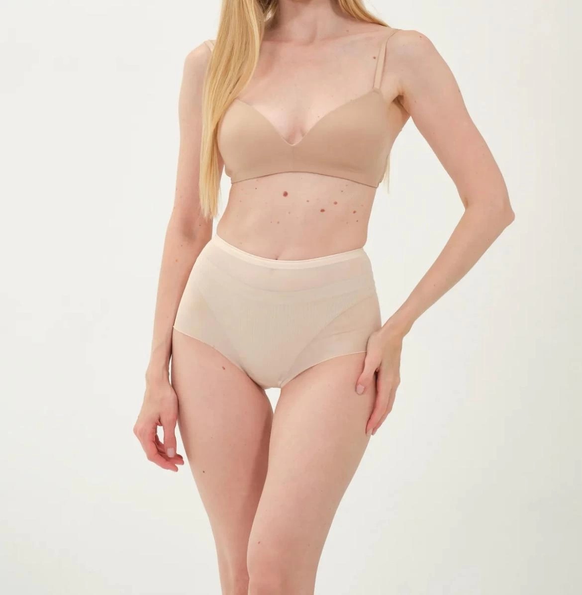 Freshness 0025 Lazer Kesim Tül Yüksek Bel Bato Korse görsel 3