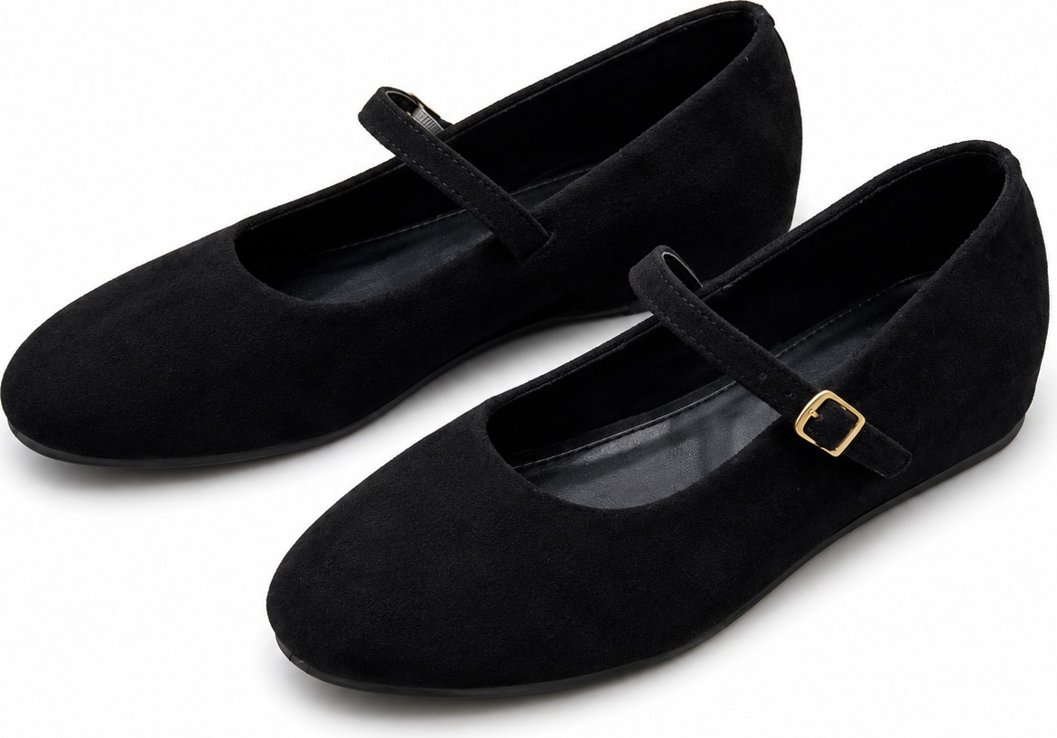 Patron Shoes Kadın Gizli Ökçeli Babet, Tokalı Günlük Şık ve Rahat Ayakkabı