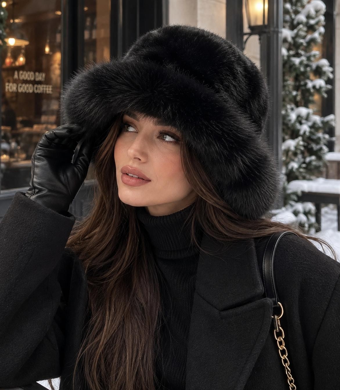 Wearflawless Kadın Peluş Kürklü Şapka, Yumuşak Sıcak Tutan Kışlık Bucket Şapka, Suni Kürk Trend Kışlık Şapka