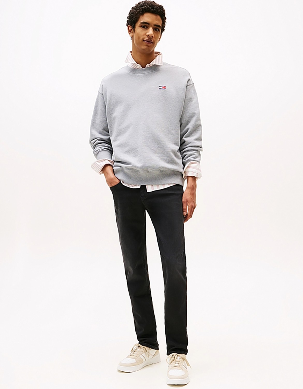 Tommy Jeans Normal Bel Siyah Erkek Denim Pantolon DM0DM218881BZ Scanton Slım AI3385