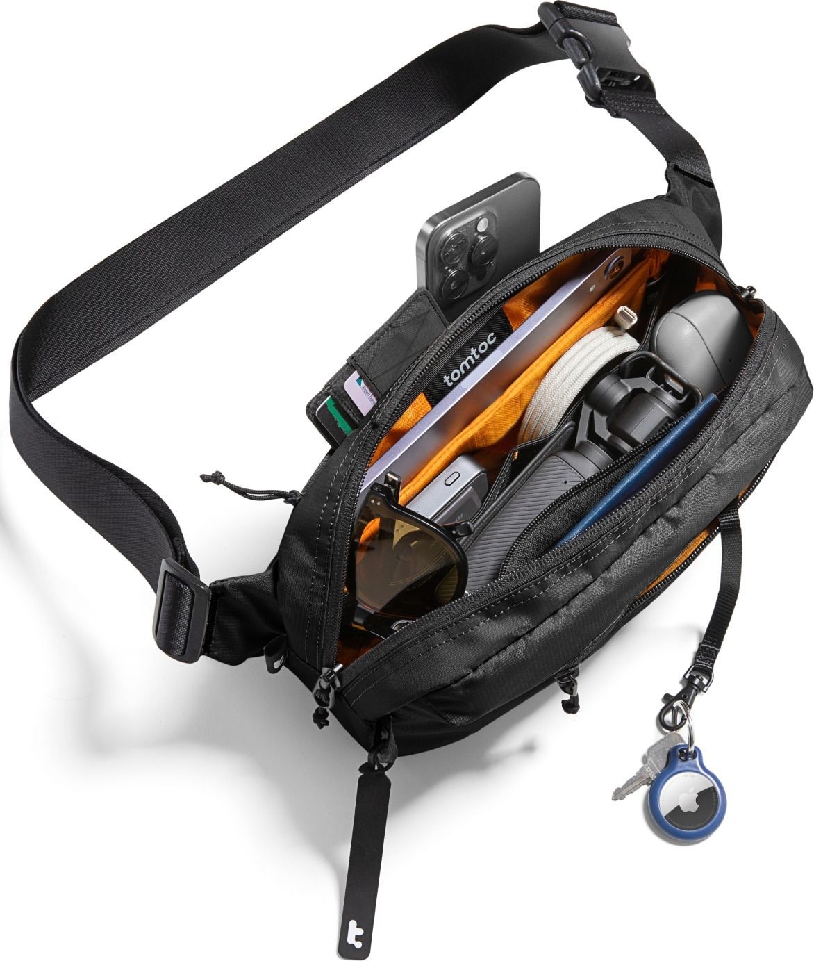 Tomtoc Aviator T33 Siyah 3.5l Aksesuar El ve Omuz Çantası - T33M1D1 görsel 5