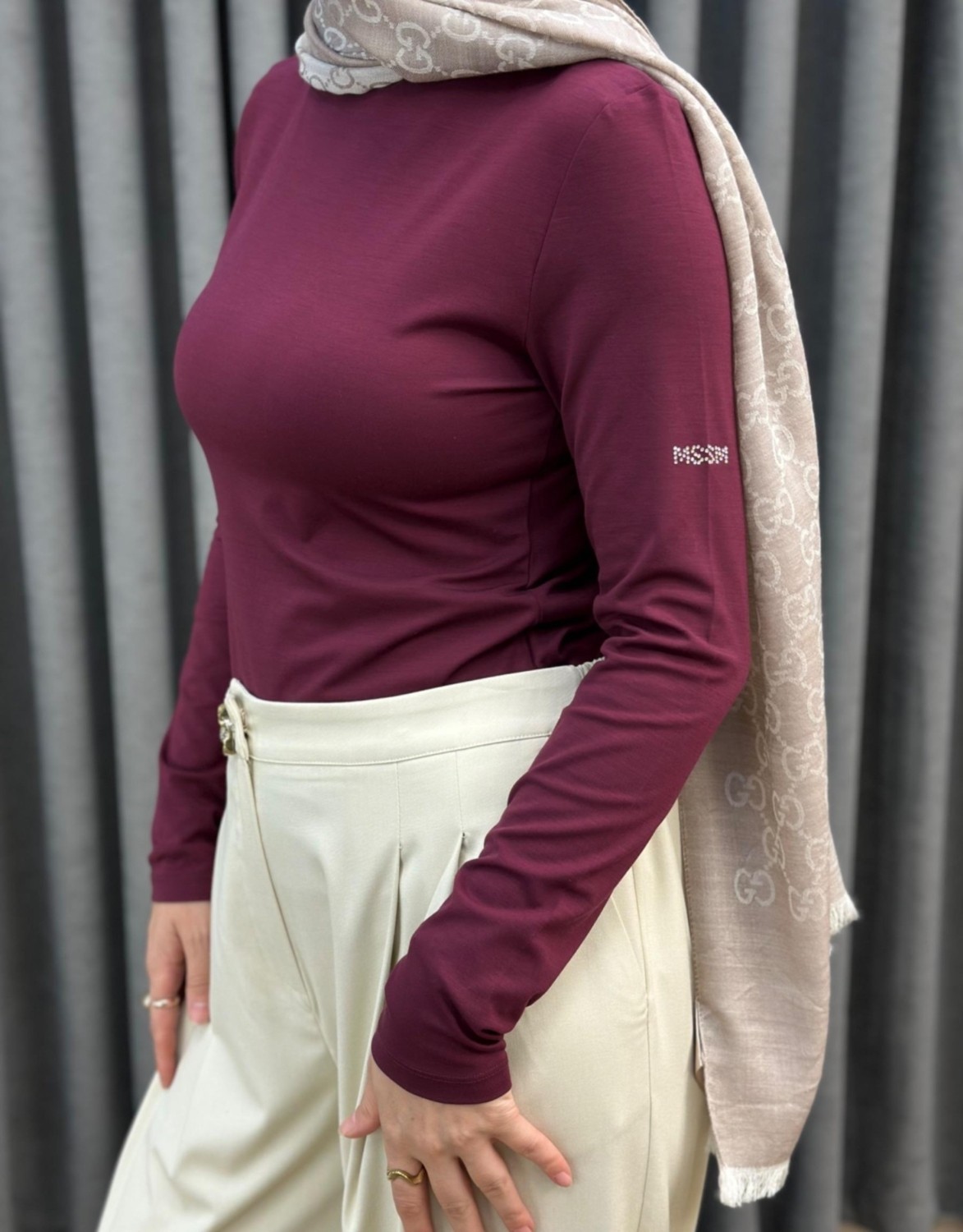 Missemramiss 4876 Mssm Kol Taşlı Rayon Bady