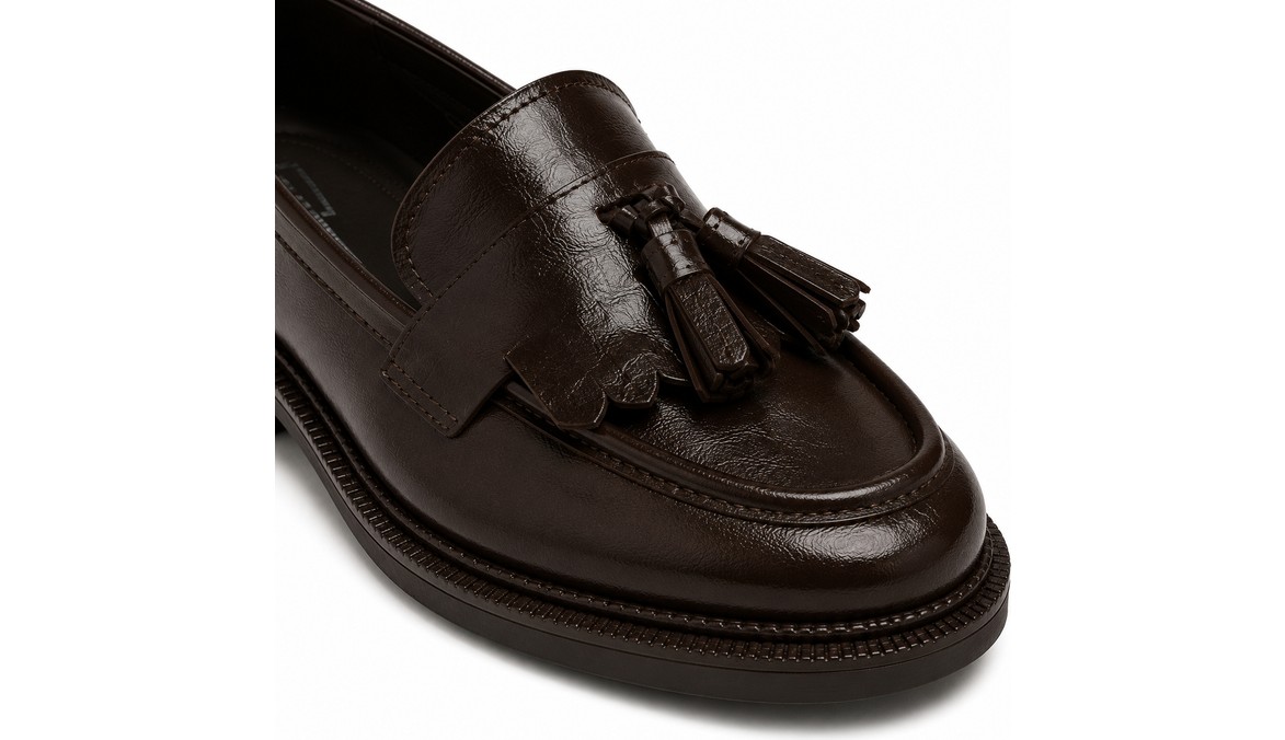 Patron Shoes Kadın Püskül Detaylı Loafer Ayakkabı, Günlük Şık ve Klasik Model görsel 3