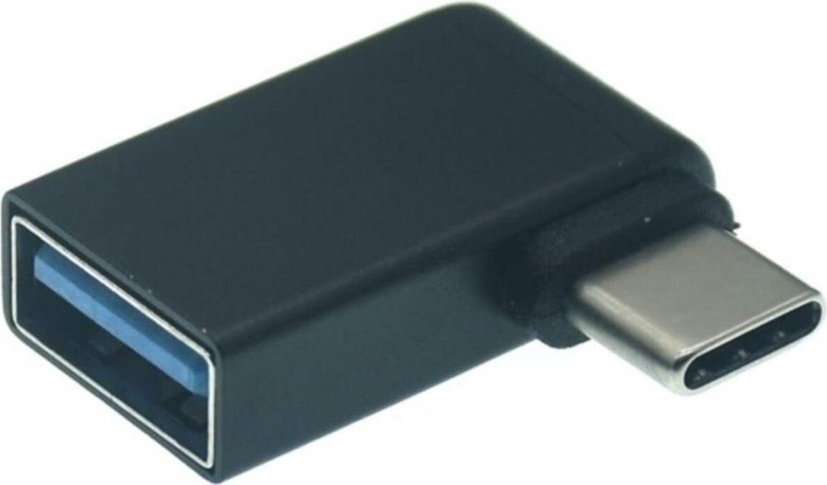Aesco 4658 Type C 3.1 To USB 3.0 Şarj 90 Dirsek Köşe Çevirici Dönüştürücü Adaptör