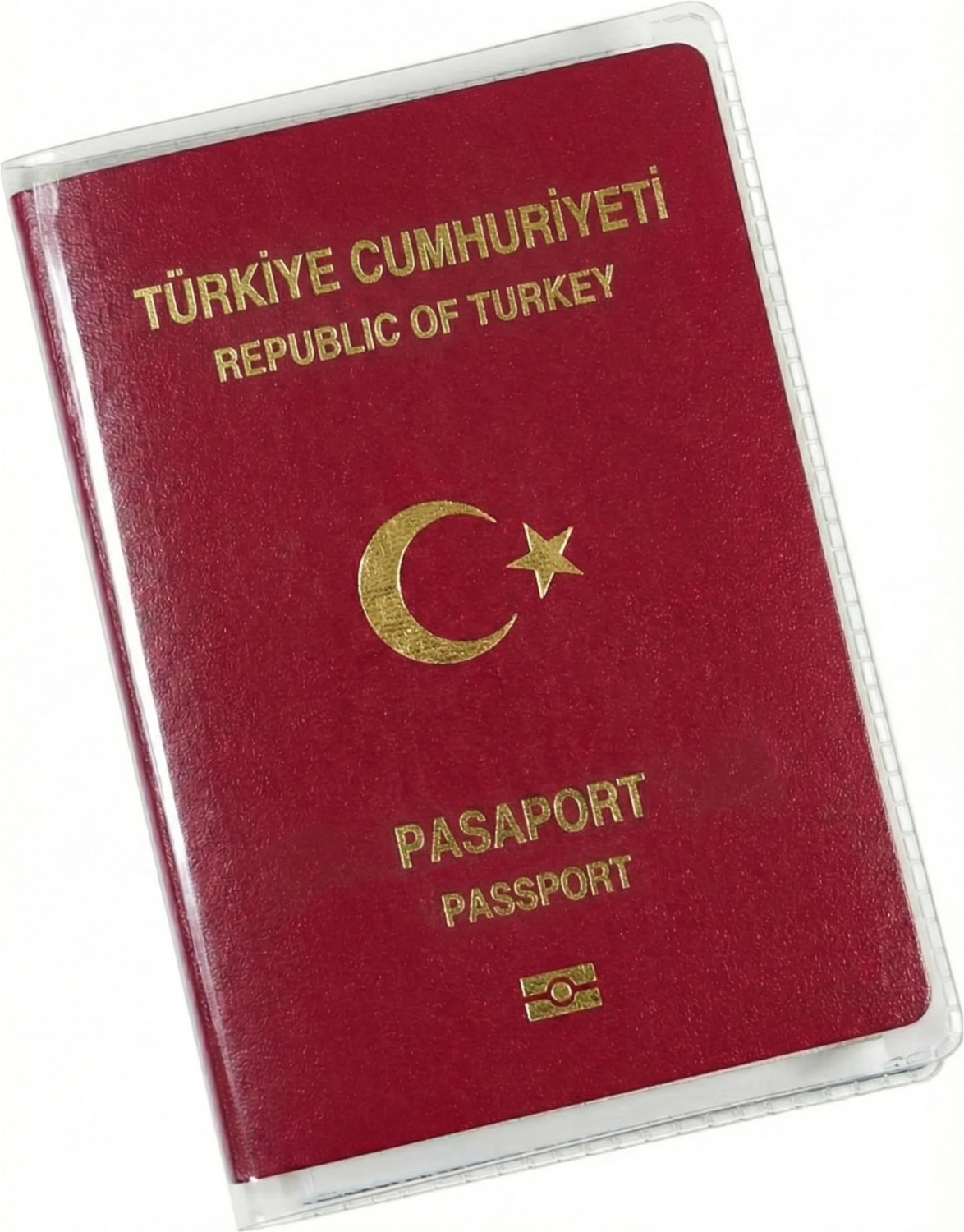 1001 Pvc Transparan Pasaport Kaplama Koruma Kılıfı Şeffaf