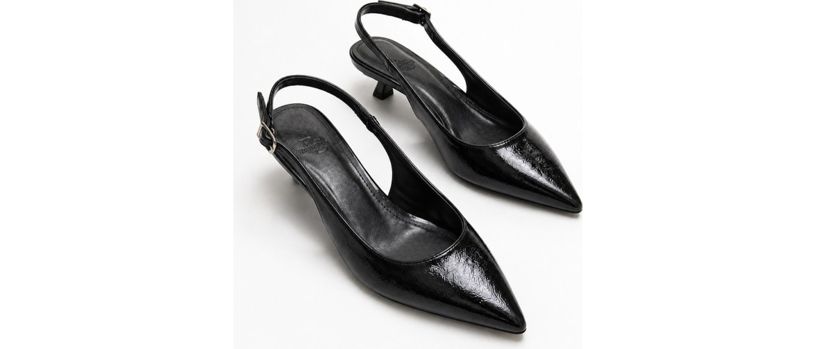 İx Kitten Kadın Sivri Burun Stiletto Kısa Topuklu Ayakabı 4 cm görsel 6