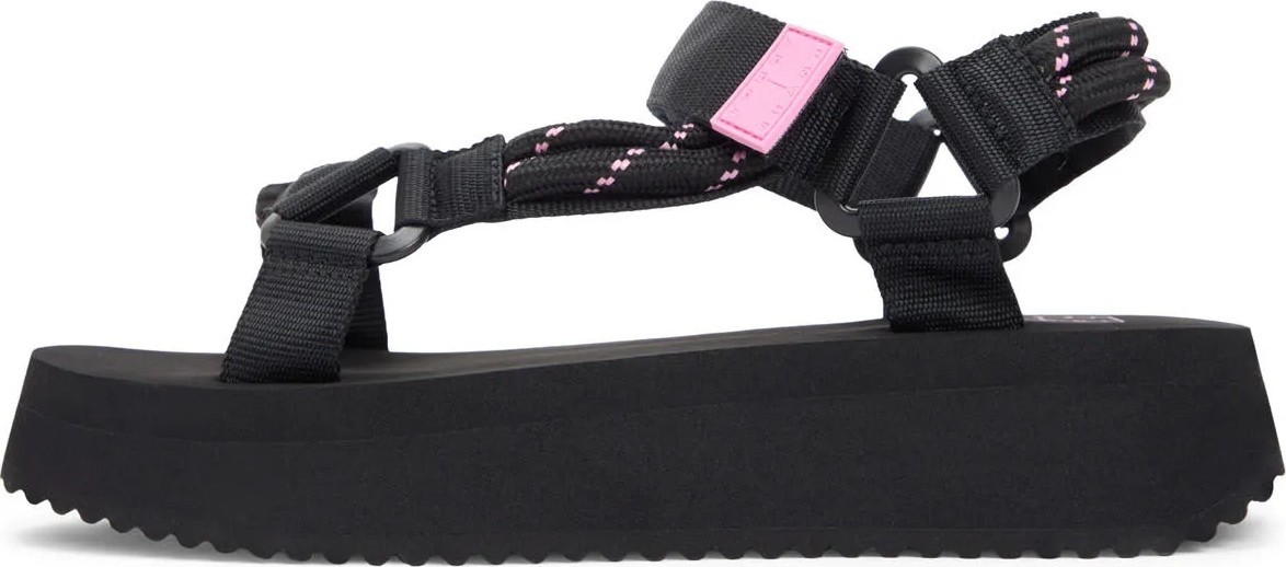 Tommy Hilfiger Siyah Kadın Sandalet EN0EN02970BDS görsel 4