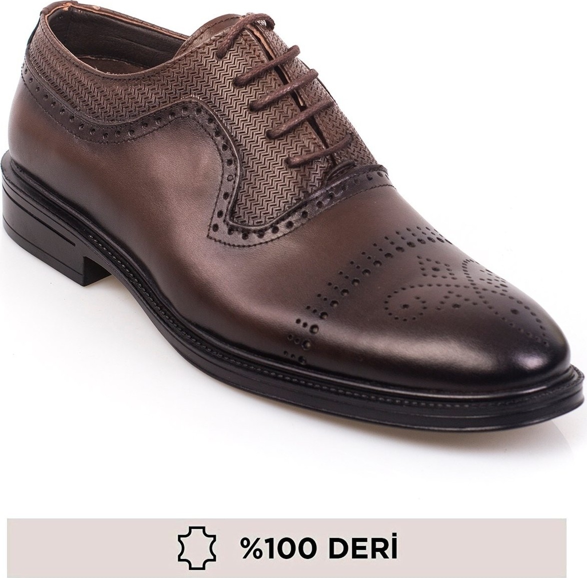 Maximoda Italyan Tasarım Deri Erkek Ayakkabı, Düz Topuk, Kauçuk Taban, Şık ve Rahat görsel 8