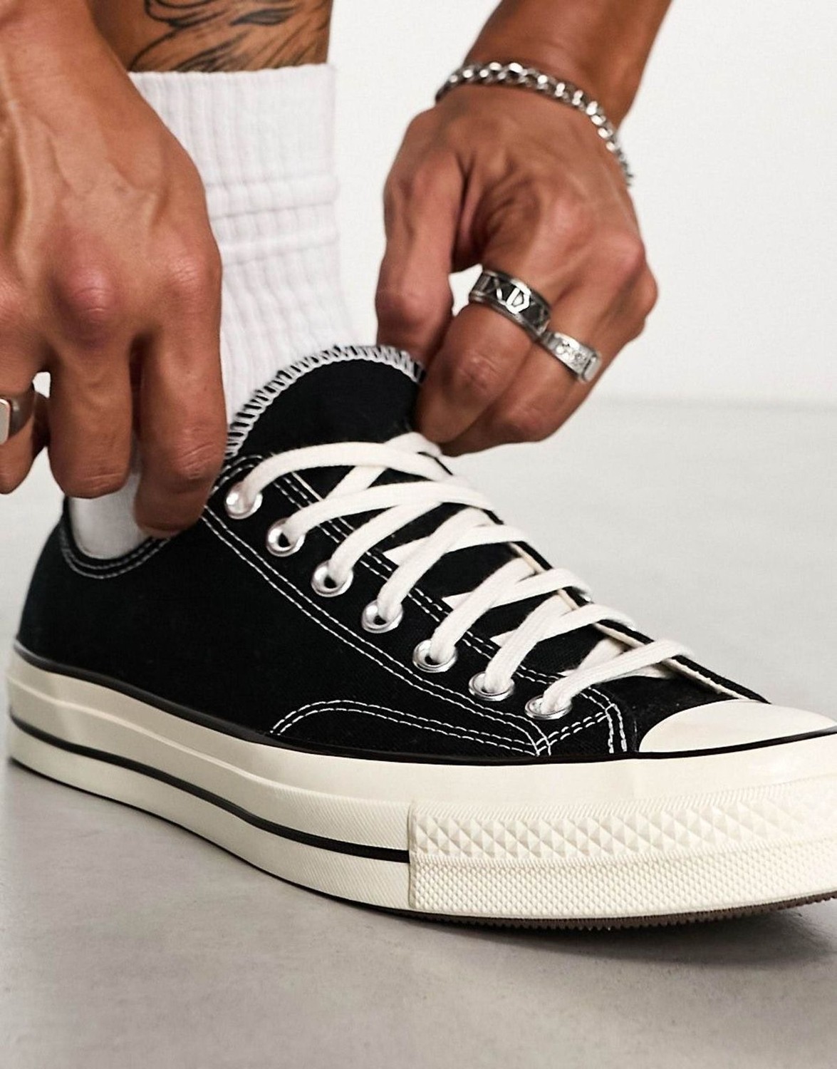Sneaker Zone Converse Unisex Converse Chuck 70 Siyah Sneaker Hafif ve Esnek görsel 8