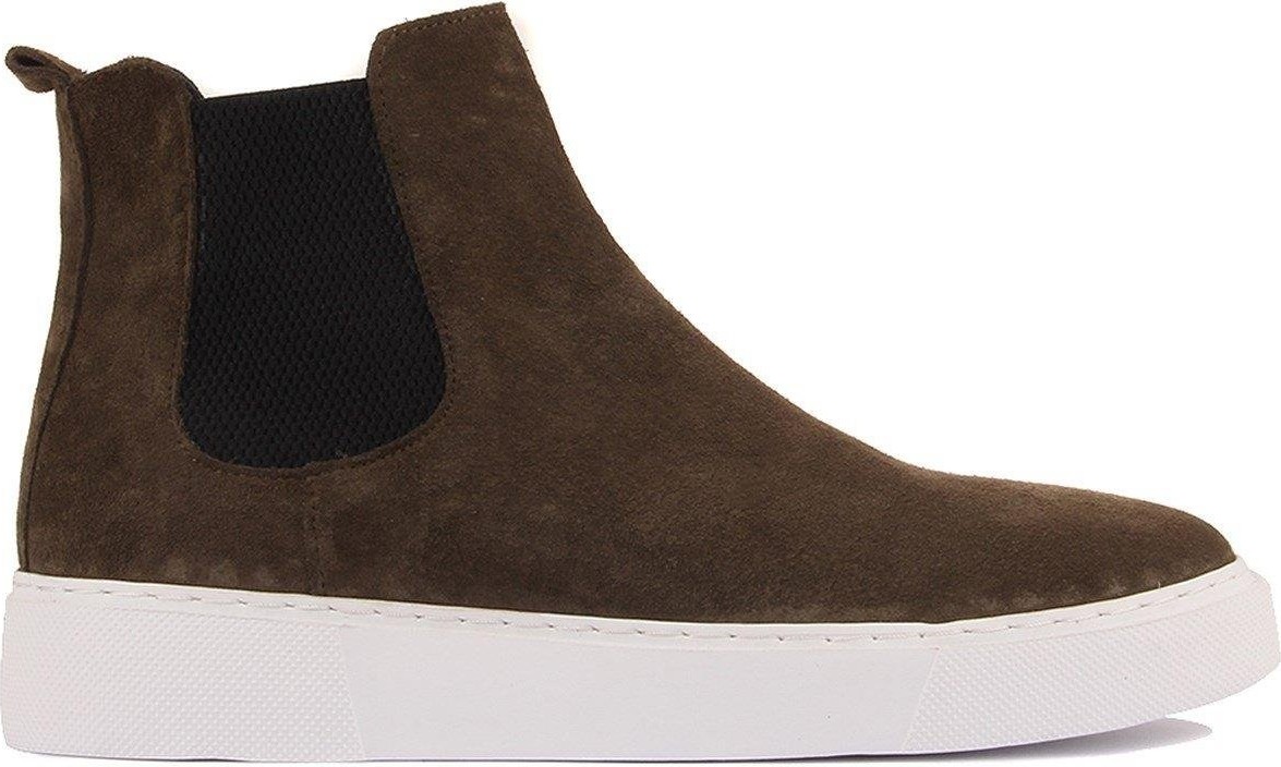 Shoetyle - Siyah Hakiki Deri Erkek Chelsea Bot - Siyah Taban - 250-041