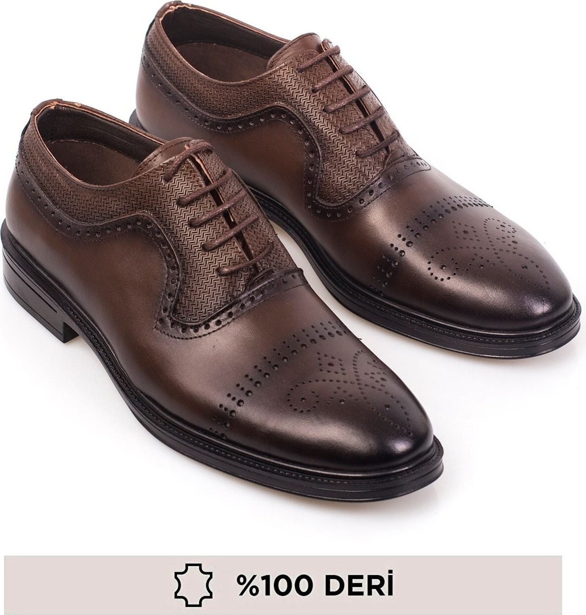 Maximoda Italyan Tasarım Deri Erkek Ayakkabı, Düz Topuk, Kauçuk Taban, Şık ve Rahat görsel 6
