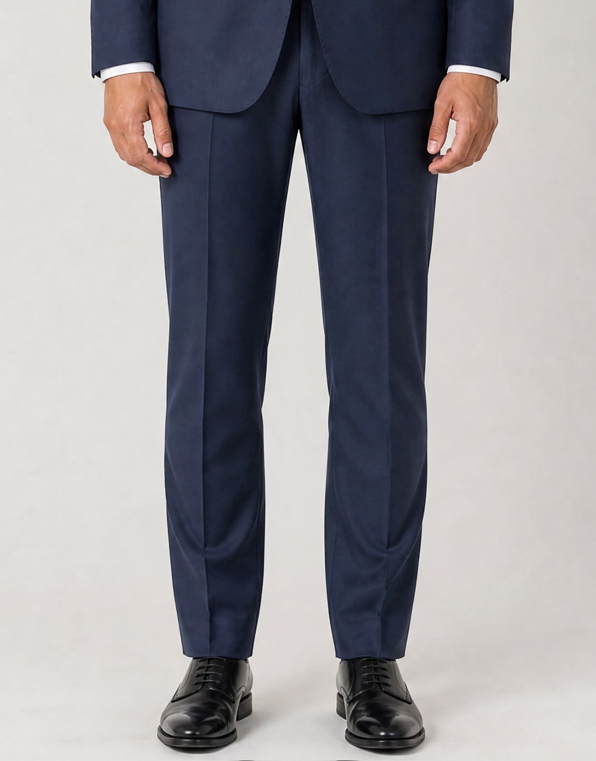 HC MEN CLASSIC Erkek Lacivert Regular Fit Polyamid Armürlü Klasik Takım Elbise görsel 3