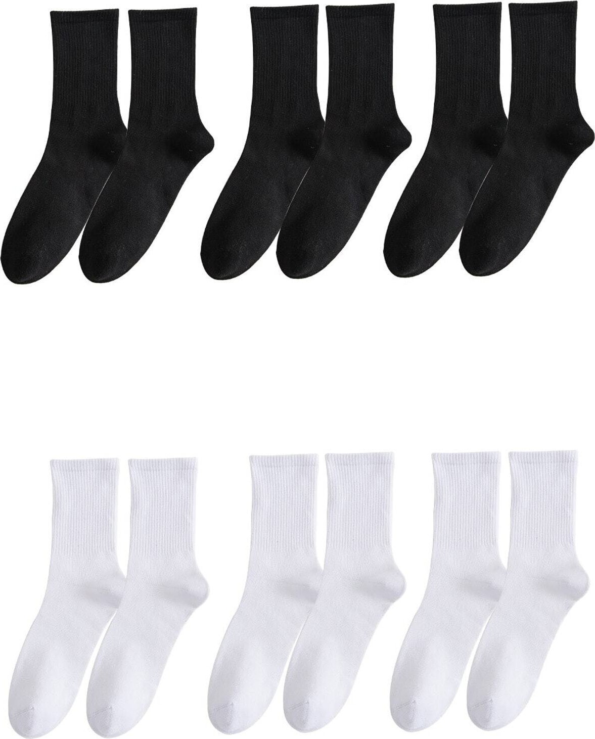 Bgk Unisex 6'lı Düz Tenis Model Yüksek Lifli Pamuk İplikleri ile Rahat ve Ter Emici Çorap