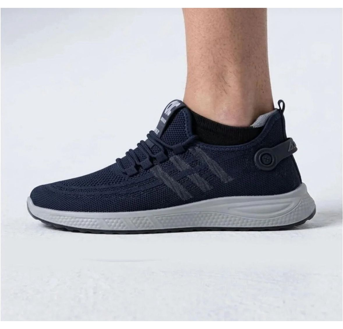 Tartar Ayakkabı Erkek Triko Hafif Bağsız Koşu Yürüyüş Günlük Sneaker Spor Ayakkabı görsel 6