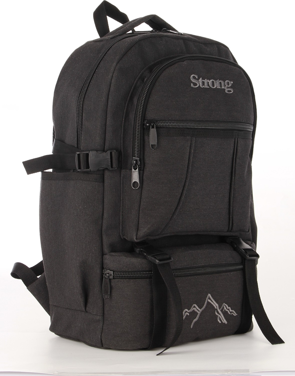 Strong Bag Strong Unisex Kanvas Kumaş Laptop Bölmeli Outdoor Sırt Çantası Dağcı Sırt Çantası ESCP01