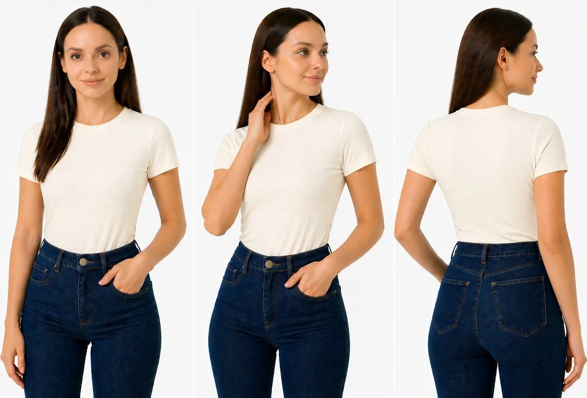İngegno Body Bisiklet Yaka Yarım Kol Vizkon Badi Acıkahve Renk görsel 8