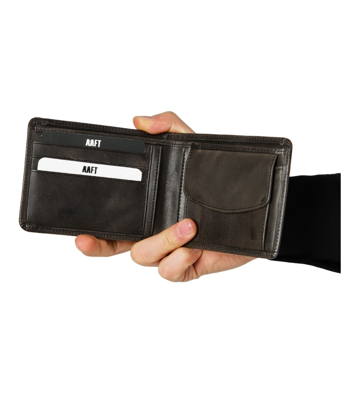 Mft Leather Hakiki Deri Erkek Kartlıklı Cüzdan | Fossil 5750 görsel 8