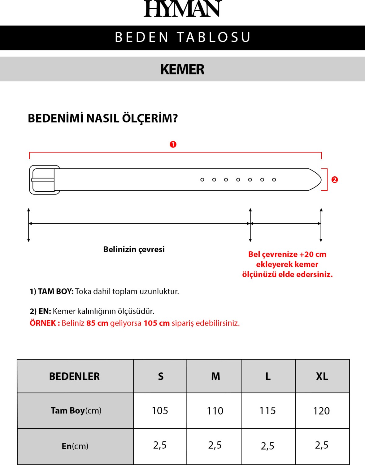 HYMAN Erkek Deri Old Money Kemer görsel 4