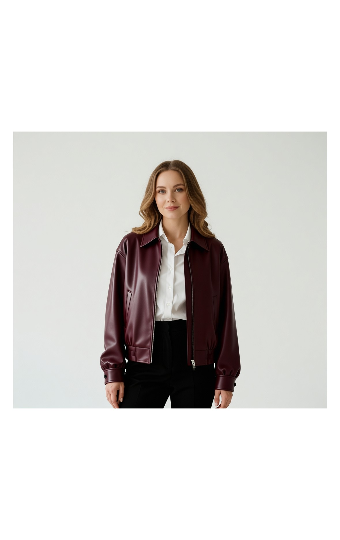 Çerme Oversize Unisex Vintage Deri Ceket görsel 8