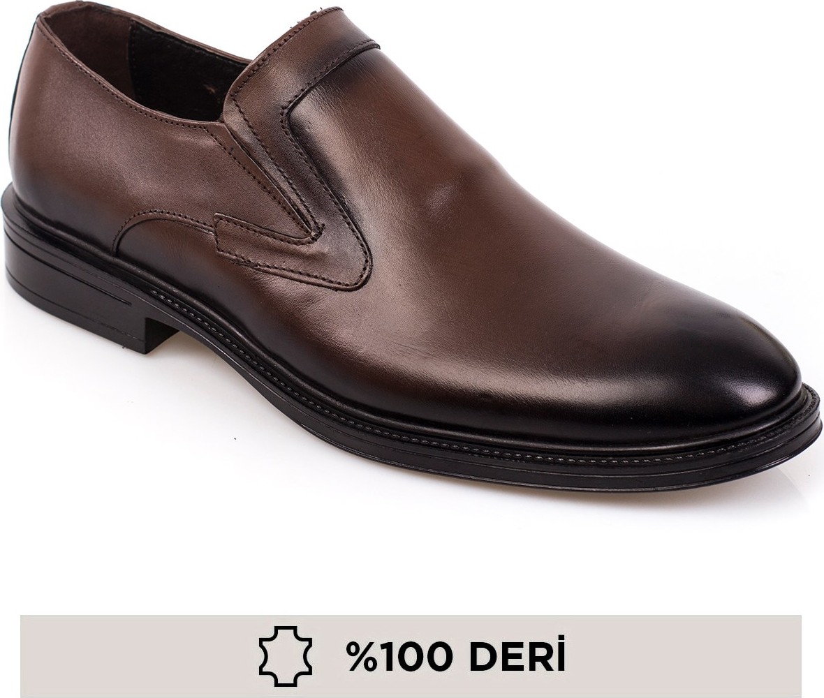 Maximoda Hakiki Deri Klasik Bağcıksız Iç Dış Deri Erkek Ayakkabı görsel 2
