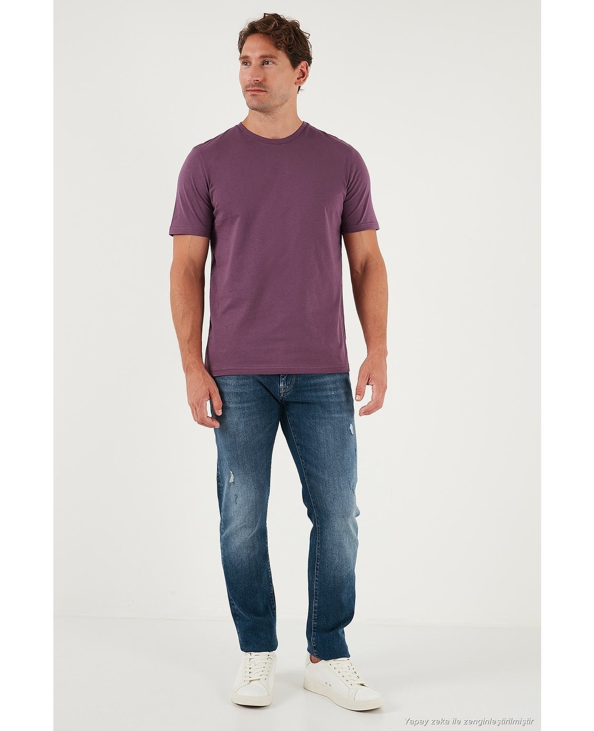 Buratti Pamuklu Regular Fit Bisiklet Yaka 5'li Paket T Shirt Erkek T Shirt 59020204S5 görsel 2