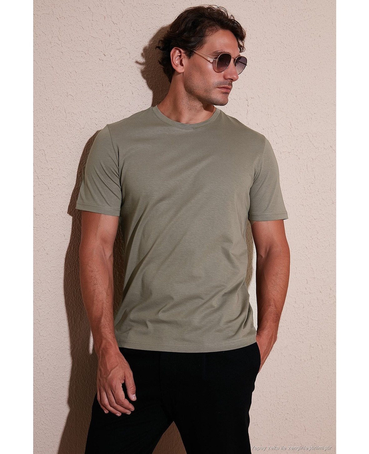 Buratti Pamuklu Regular Fit Bisiklet Yaka 5'li Paket T Shirt Erkek T Shirt 59020204S5 görsel 3