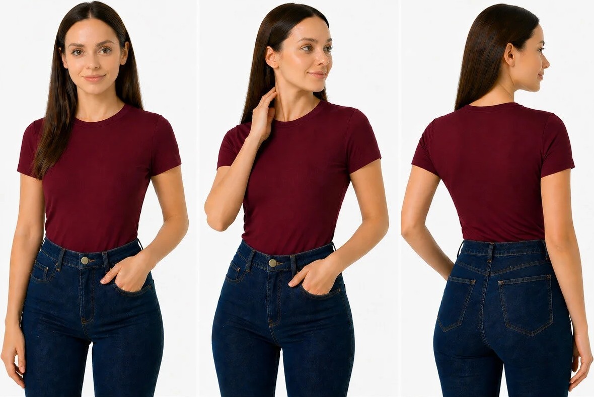 İngegno Body Bisiklet Yaka Yarım Kol Vizkon Badi Acıkahve Renk görsel 3