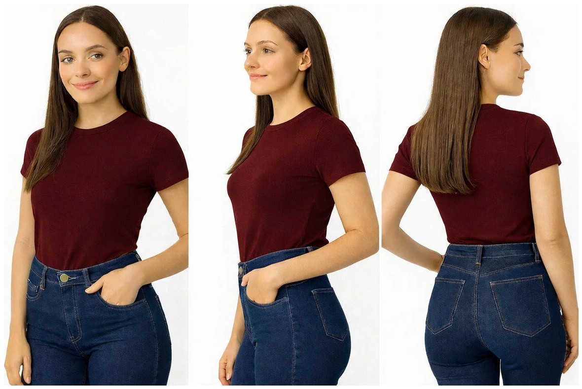 İngegno Body Bisiklet Yaka Yarım Kol Vizkon Badi Acıkahve Renk görsel 4