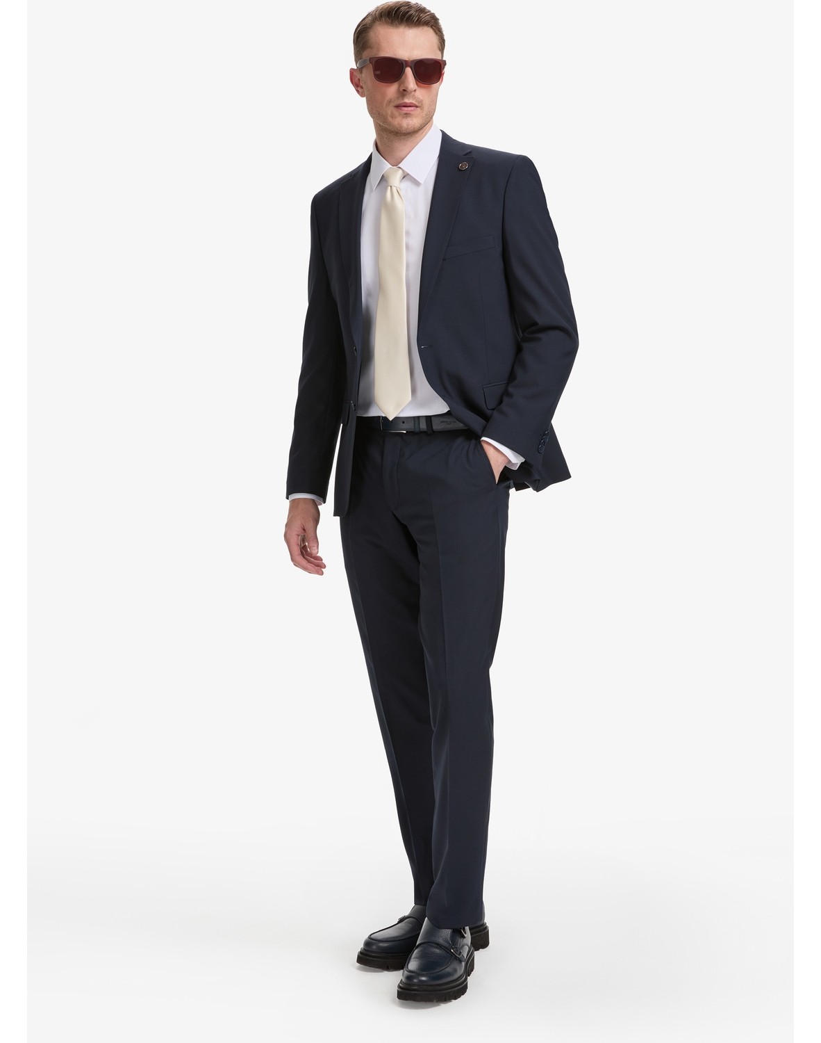 Pierre Cardin Erkek Siyah Slim Fit Takım Elbise 50325155-VR046 görsel 3