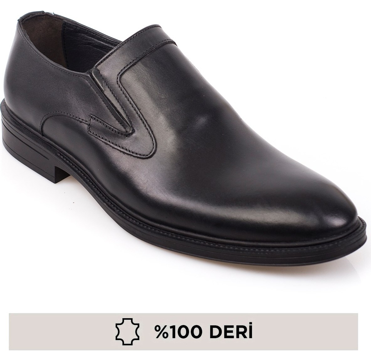 Maximoda Hakiki Deri Klasik Bağcıksız Iç Dış Deri Erkek Ayakkabı görsel 6