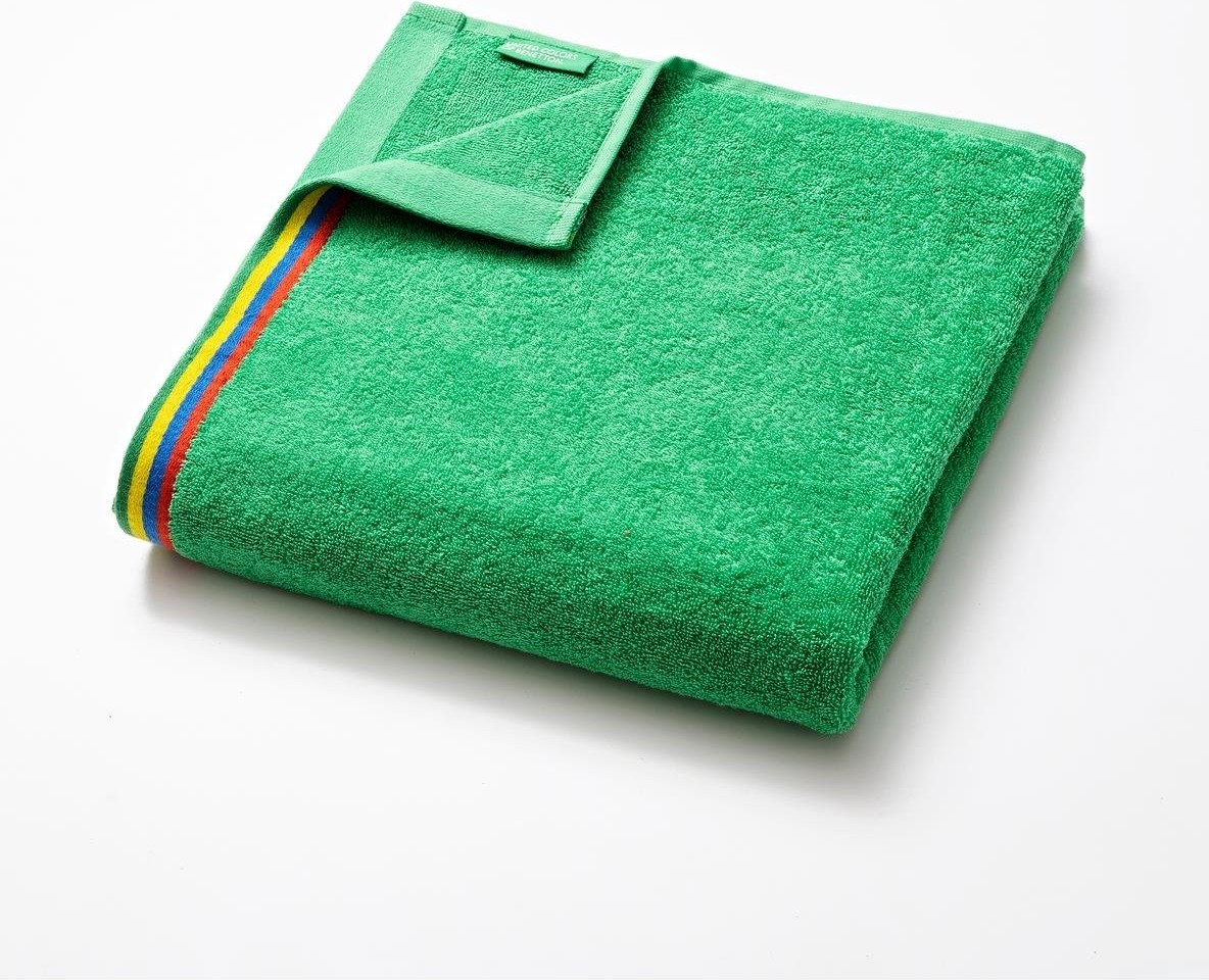 Benetton Be-0825-Gr %100 Pamuk Yeşil 70X140 Cm Plaj Havlusu görsel 2