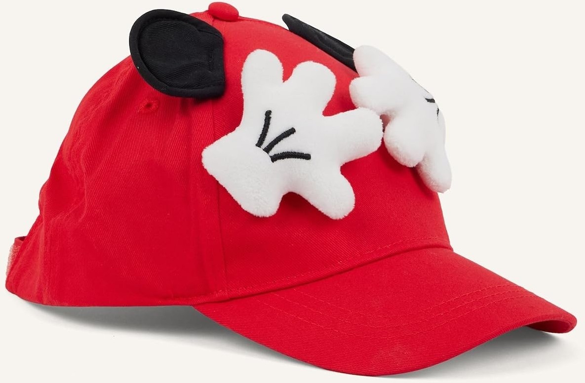 Die Grup Defacto Dısney Mickey & Minnie 3D 3D Pamuklu Cap Kırmızı Şapka Kız Çocuk G2786A826SM görsel 3