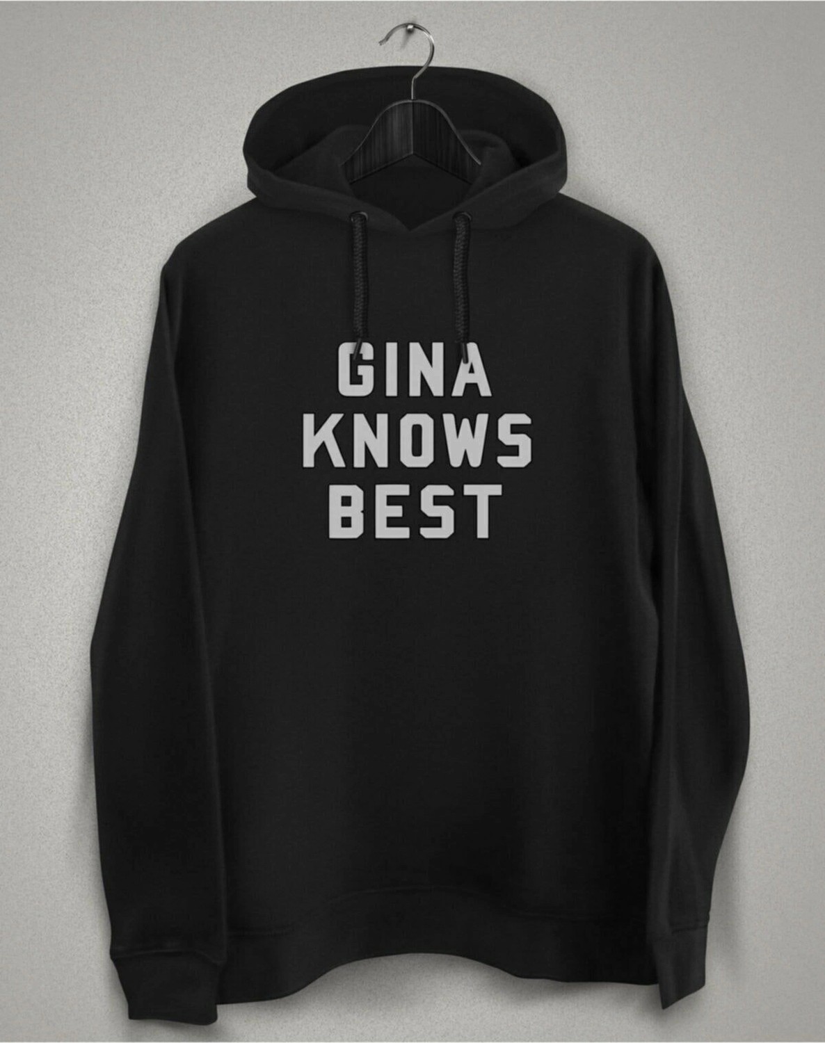 Tarzsokak Unisex Siyah Brooklyn Nine- Nine Gına Knows Best Baskılı Sweatshirt