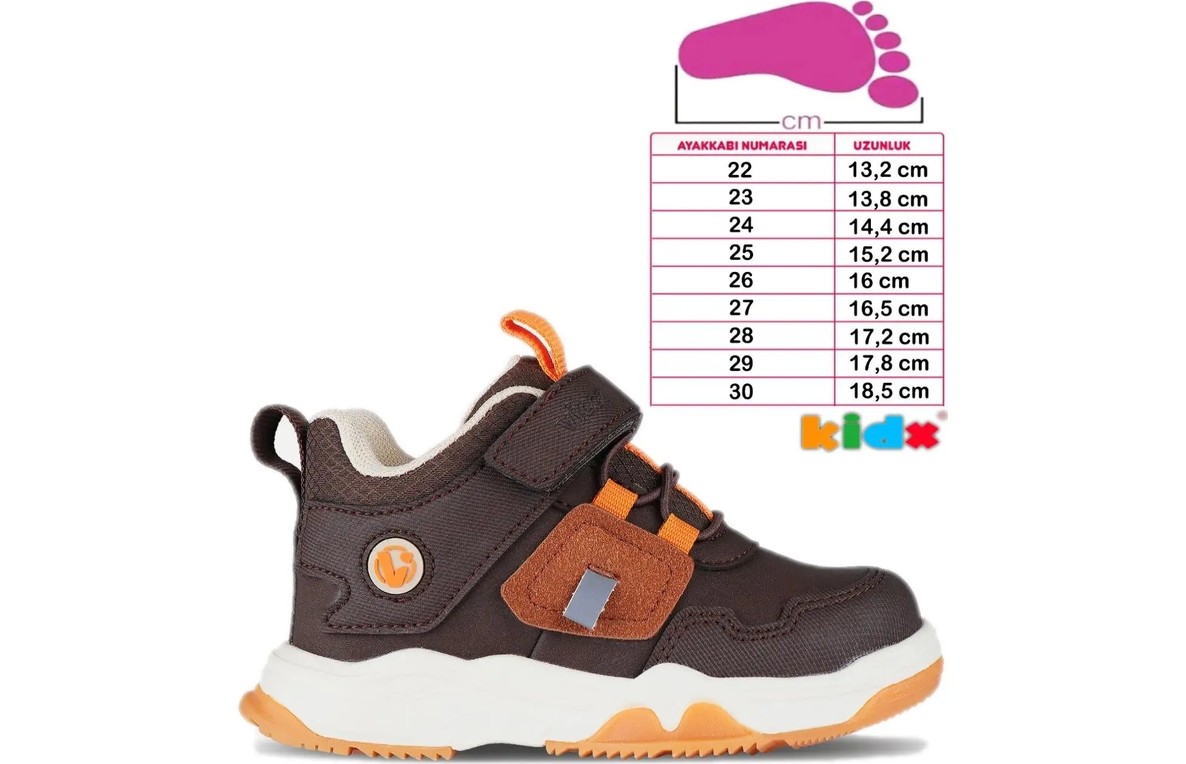 Vicco Getto Hafif ve Esnek Ortopedik Çocuk Outdoor Bot Kahverengi görsel 2