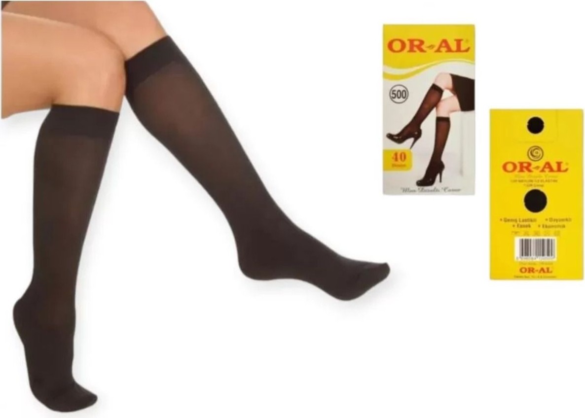 Oral Kadın Muz Çorap 6 Adet Ortakalın Pantolon Çorabı 57 Ten görsel 5