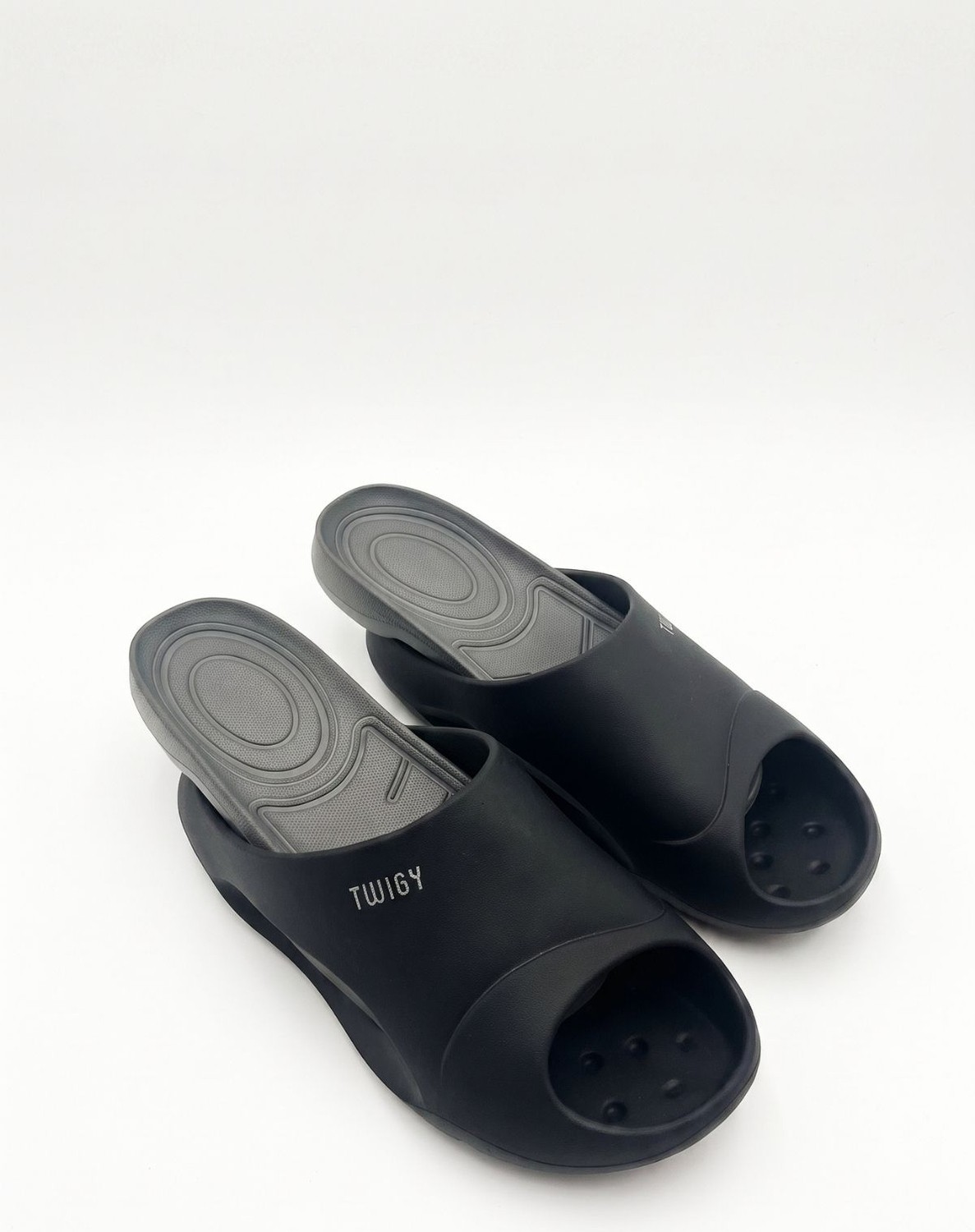 Twigy Sezar Erkek Terlik Siyah-Gri 41/45 görsel 2