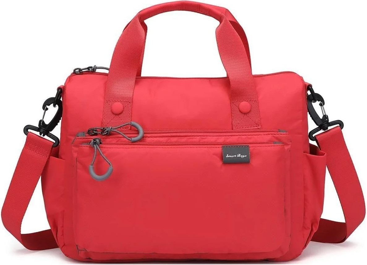 Smart Bags Extra Hafif Kumaş Kadın Postacı Çantası BC 3141 - Kırmızı