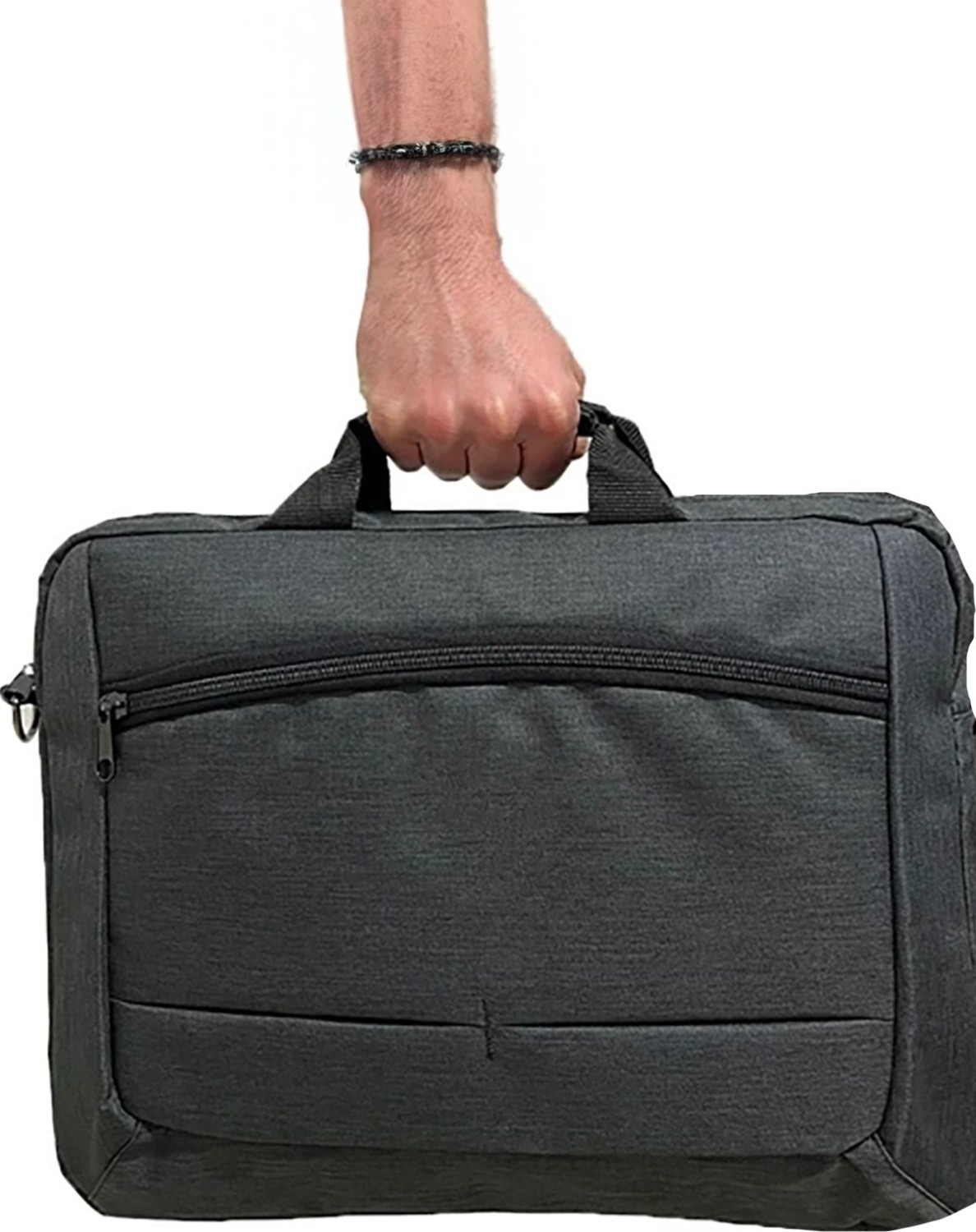 TechnoStation Techno Station Darbeye Karşı Korumalı 18,5 Inch Laptop Evrak Çantası Koyu Renk Ofis Çantası Bilgisayar Taşıma Çanta