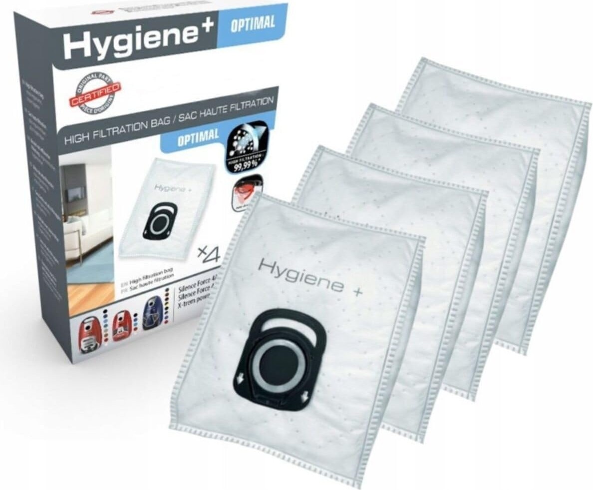 Die Grup Popüler Rowenta Uyumlu Hygiene 4'lü Kutulu Toz Torbası, 20X20X20
