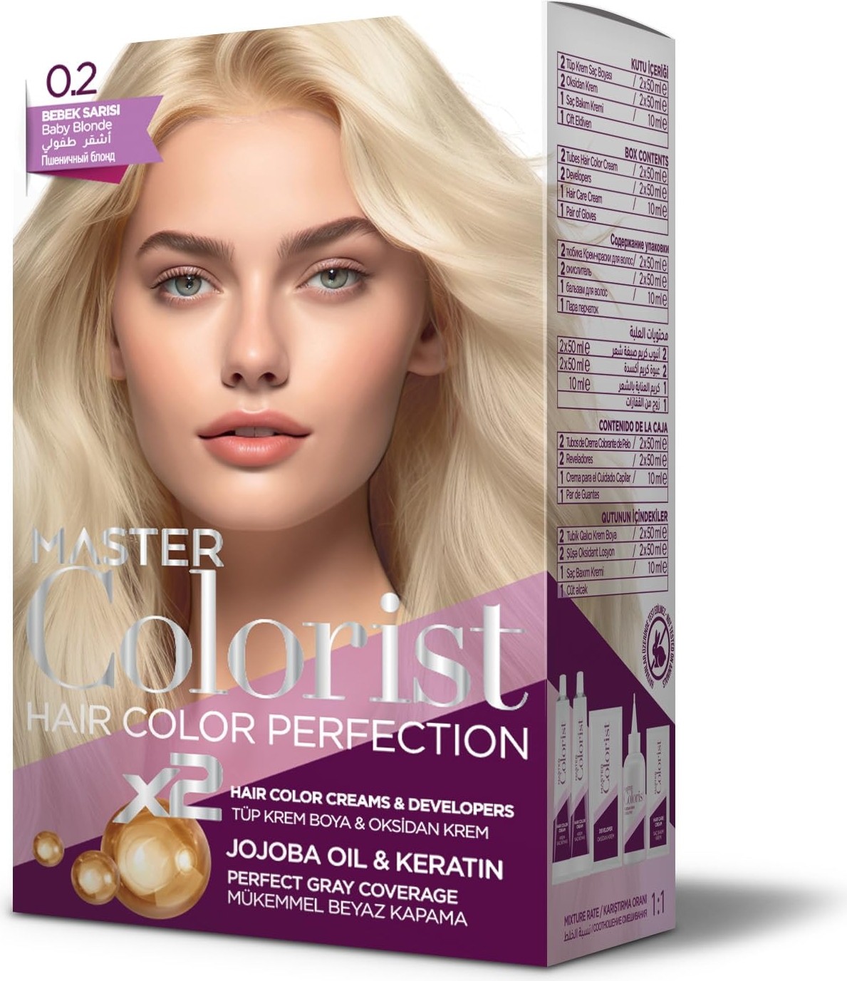 Aesco Master Colorist Set Saç Boyası 0.2 Baby Blonde